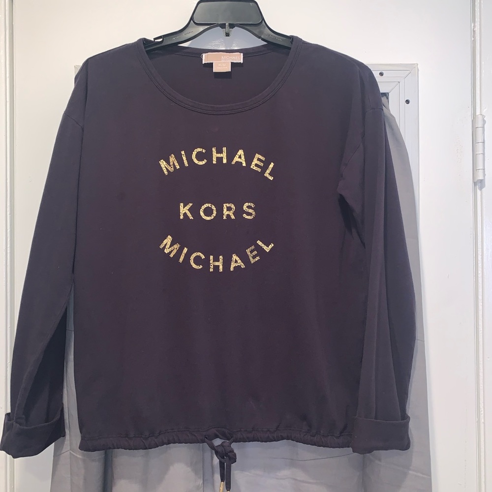 Michael Kors Crackled Embroidery T-Shirt Size M/P